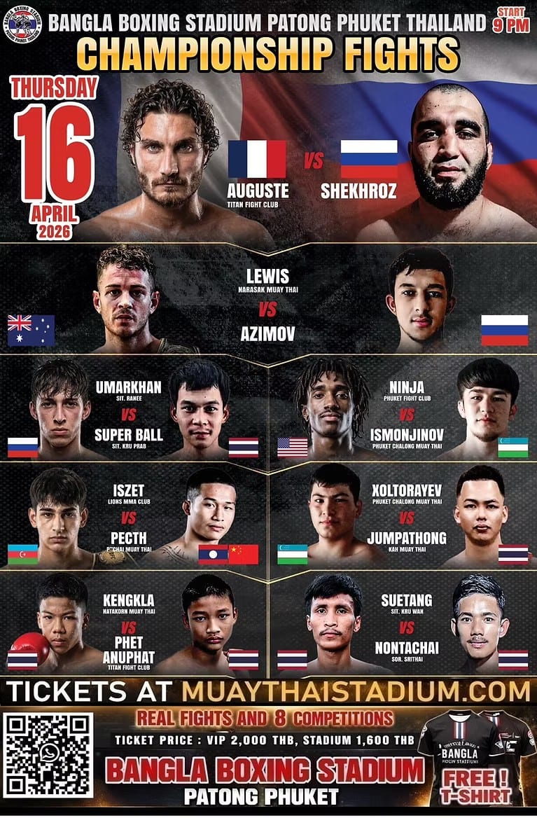 BANGLA BOXING STADIUM CHAMPIONSHIP FIGHTS 16 April 2026