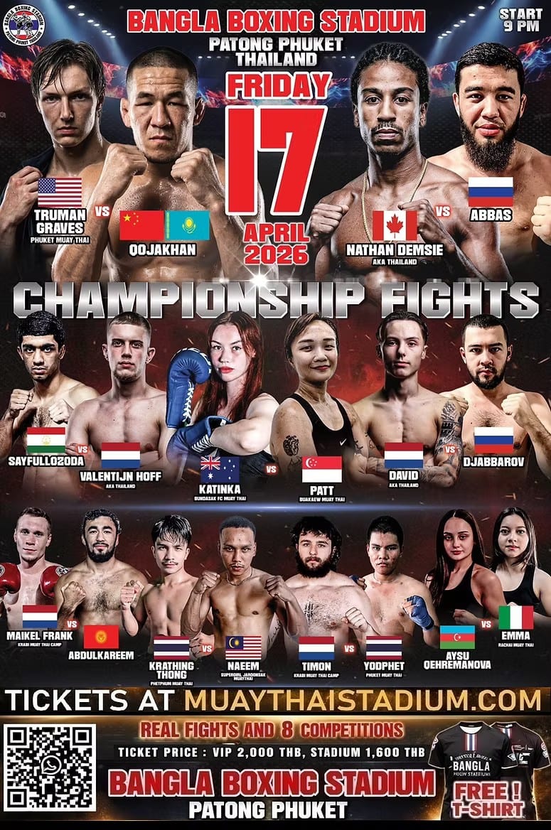 BANGLA BOXING STADIUM CHAMPIONSHIP FIGHTS 17 April 2026