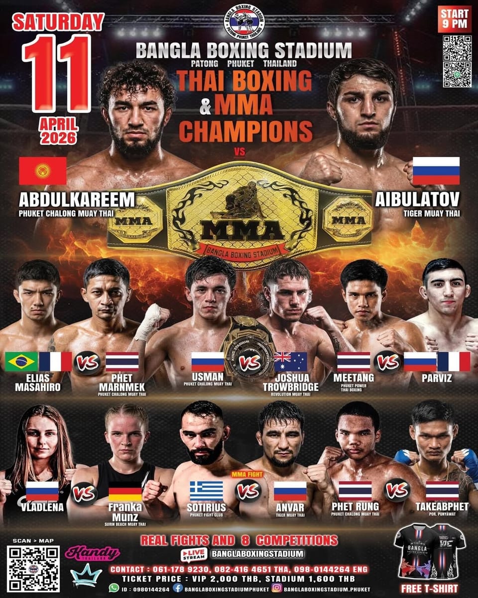 BANGLA BOXING STADIUM THAI BOXING & MMA CHAMPIONS 11 April 2026
