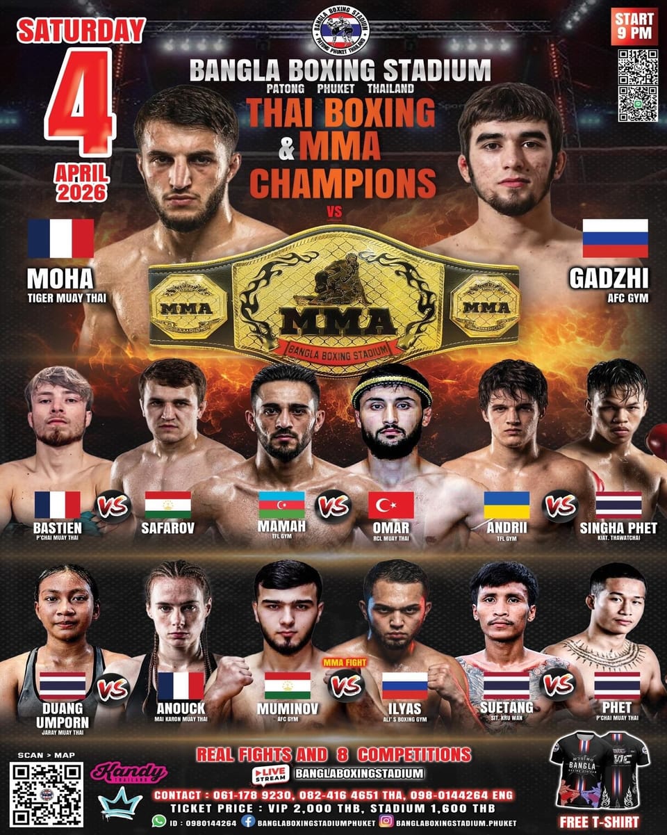 BANGLA THAI BOXING & MMA CHAMPIONS 4 APRIL 2026