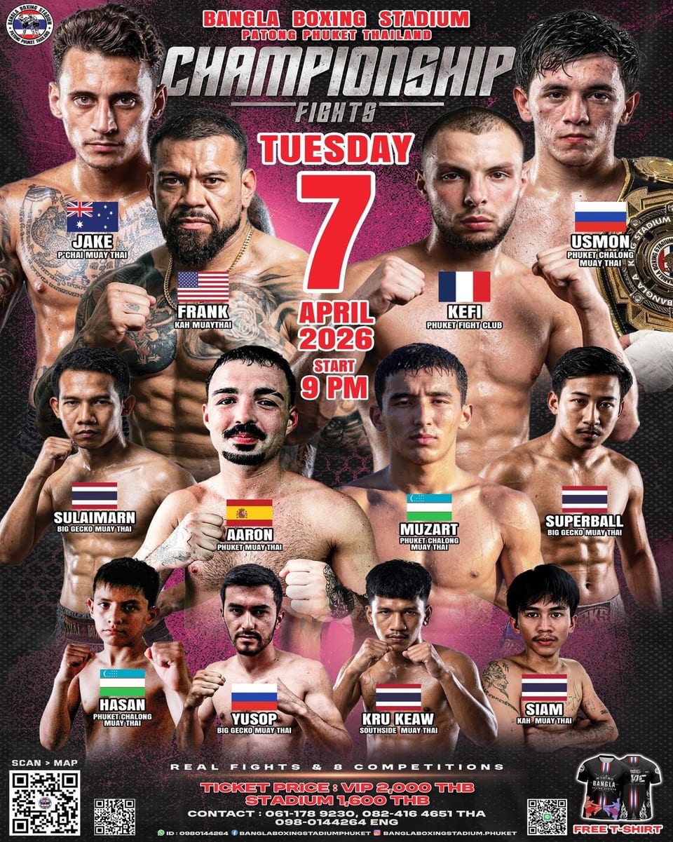 BANGLA BOXING STADIUM CHAMPIONSHIP FIGHTS 7 APRIL 2026