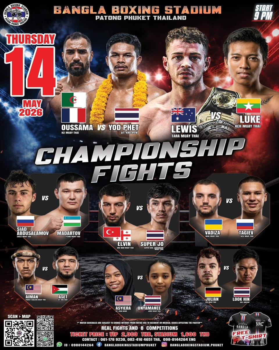 BANGLA BOXING STADIUM CHAMPIONSHIP FIGHTS 14 MAY 2026