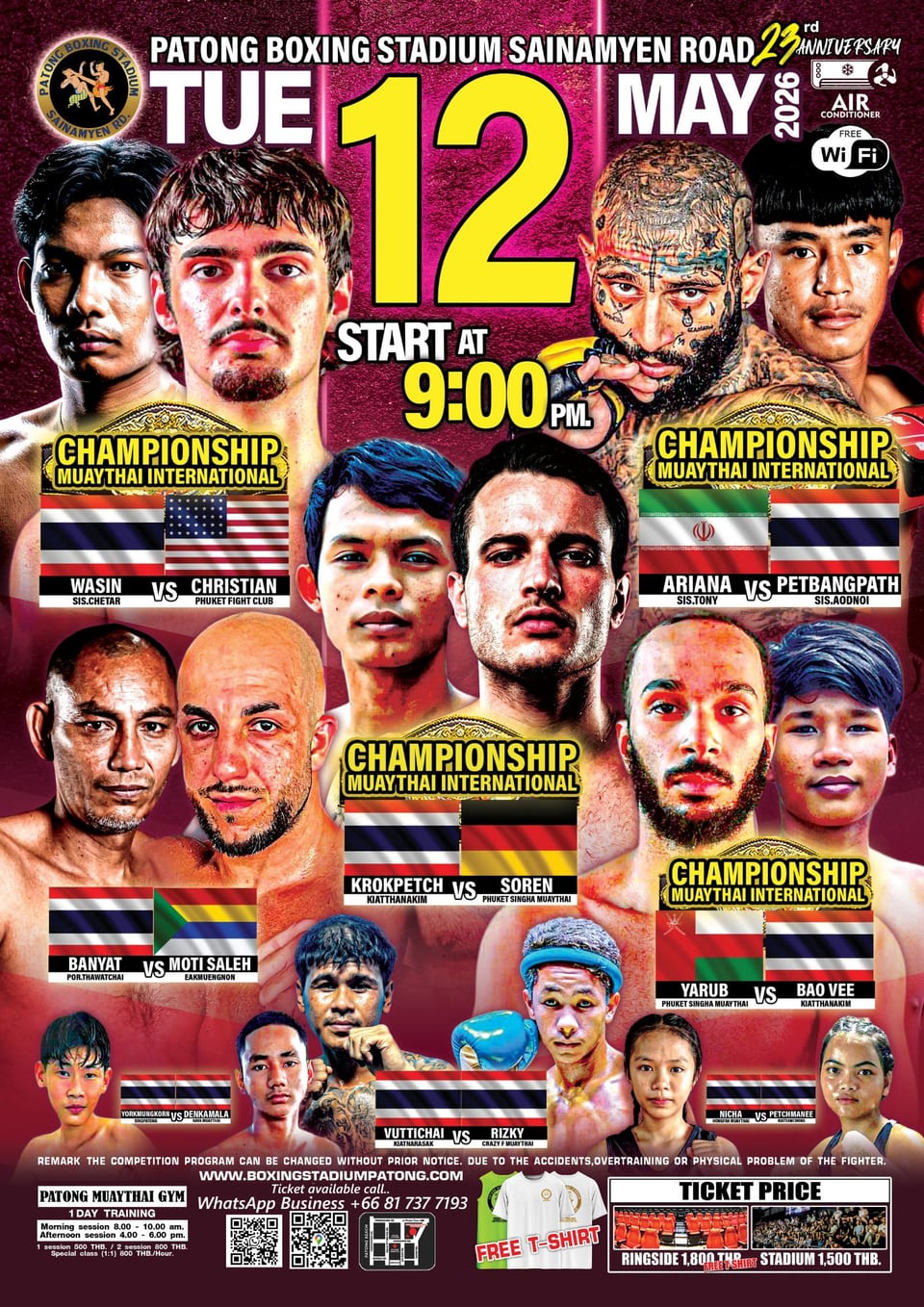 Patong Boxing Stadium 12 MAY 2026