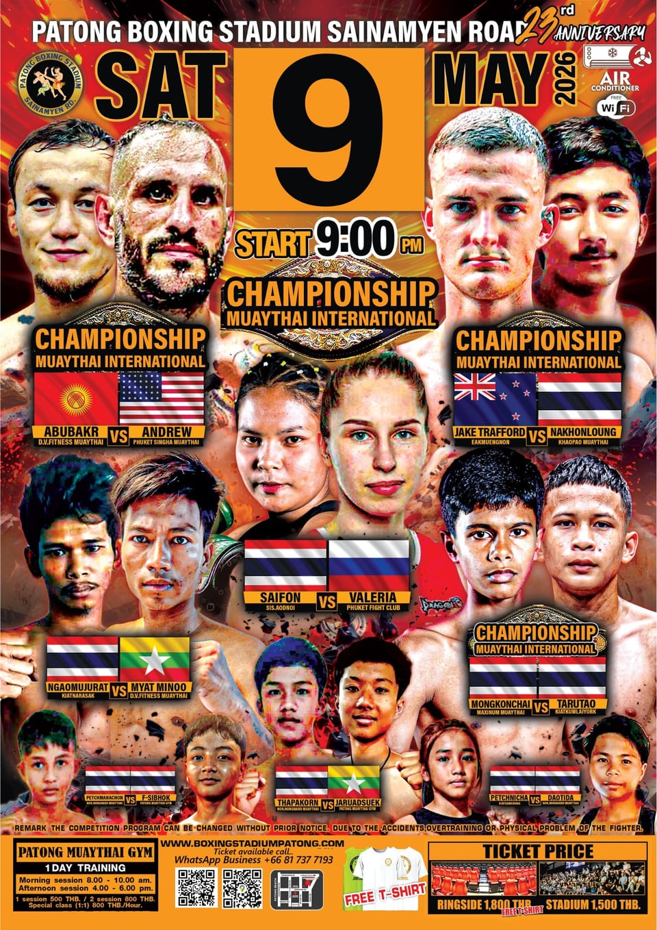 Patong Boxing Stadium 9 MAY 2026