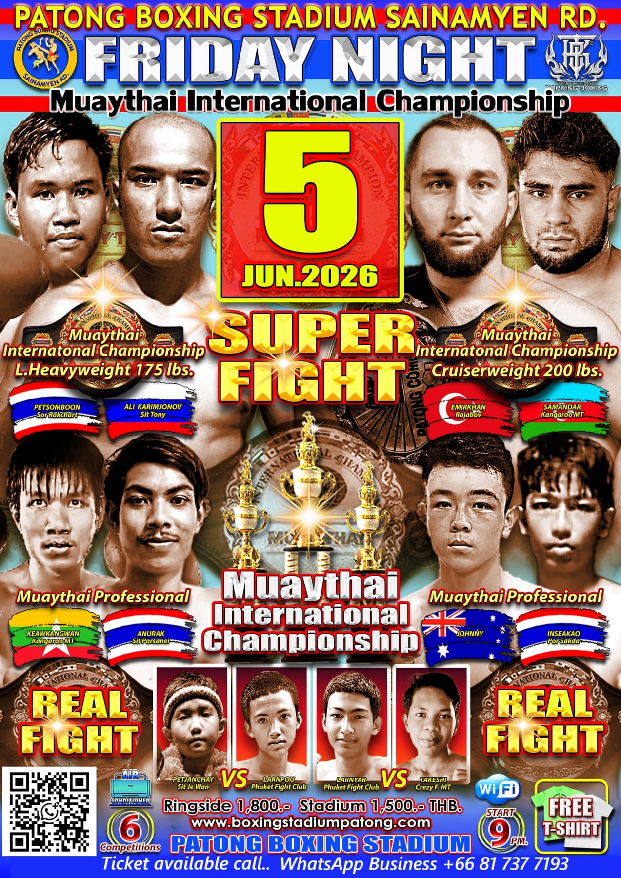 FRIDAY NIGHT Muaythai International Championship 5 JUNE 2026