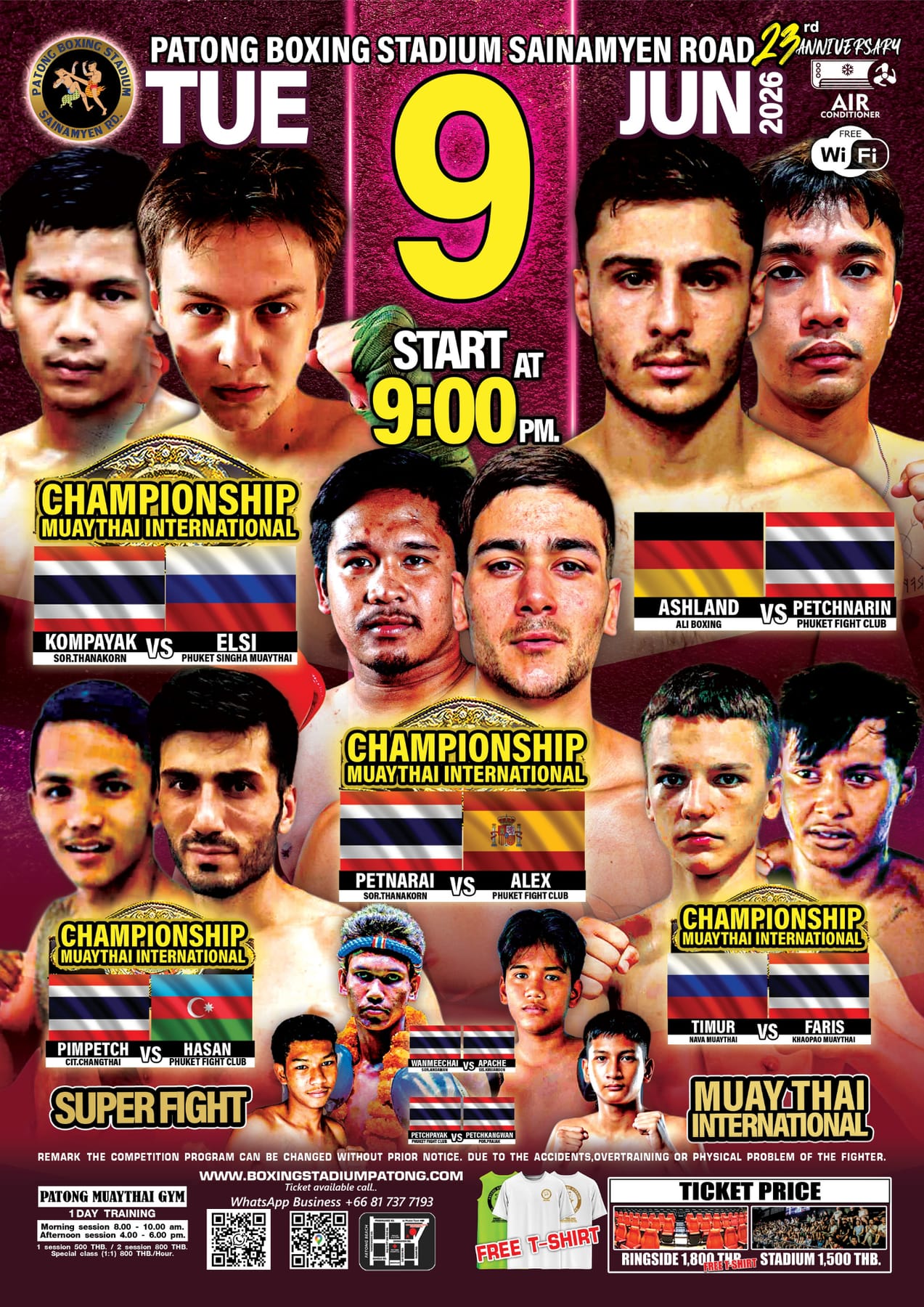 Patong Sainamyen Road 23rd Anniversary 9 JUNE 2026