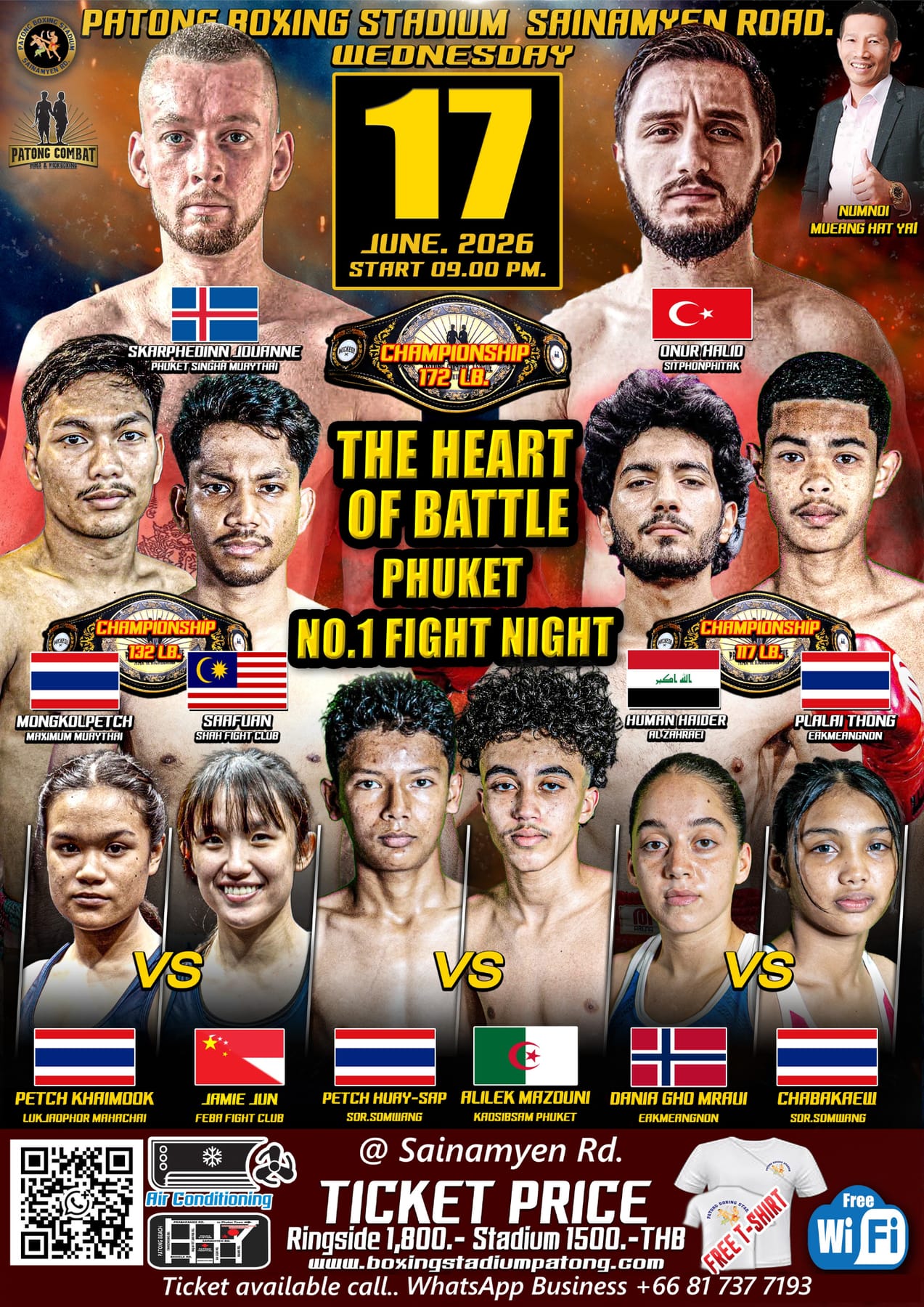 THE HEART OF BATTLE PHUKET NO.1 FIGHT NIGHT 17 JUNE 2026