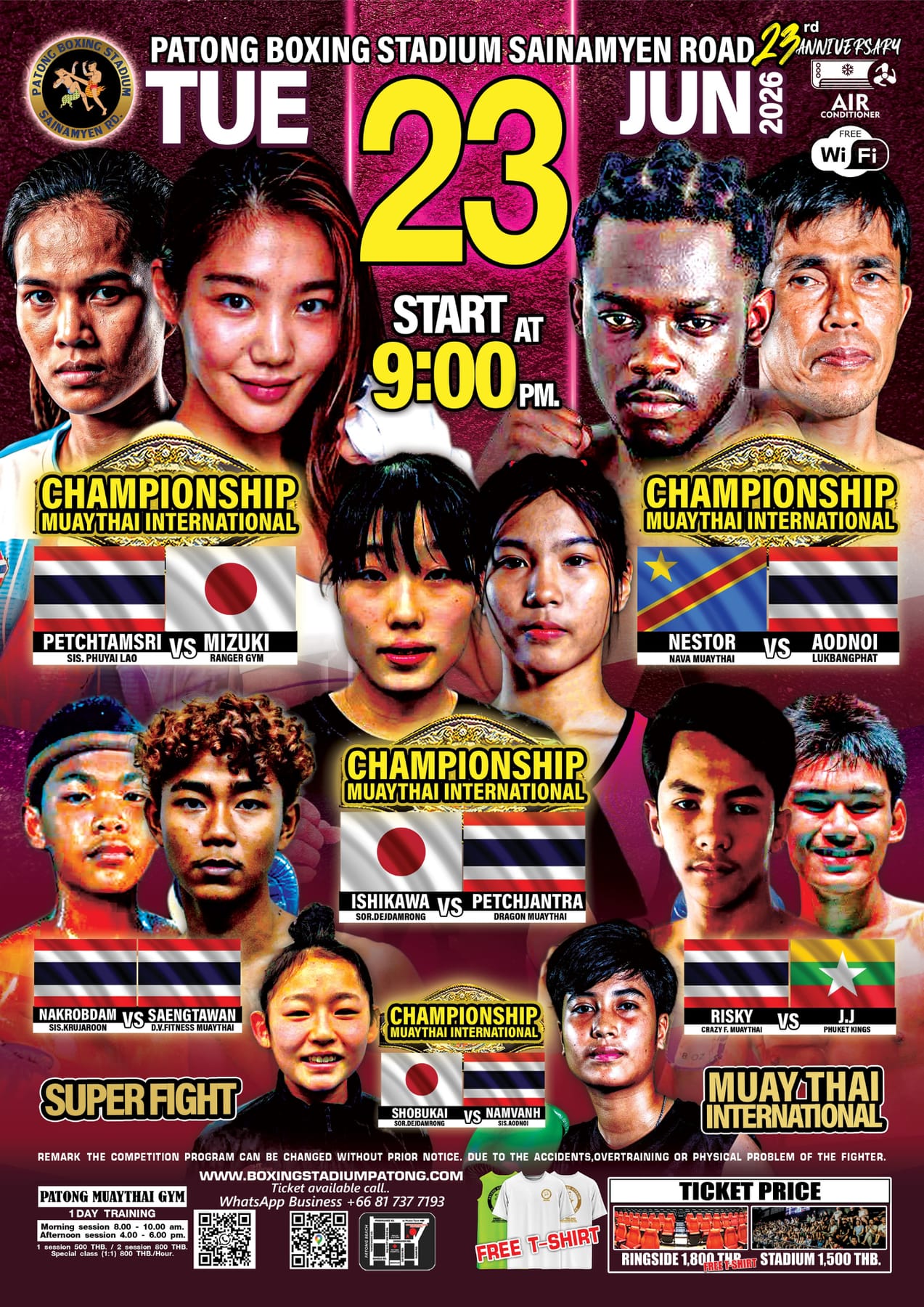 Patong Boxing Stadium 23 JUNE 2026