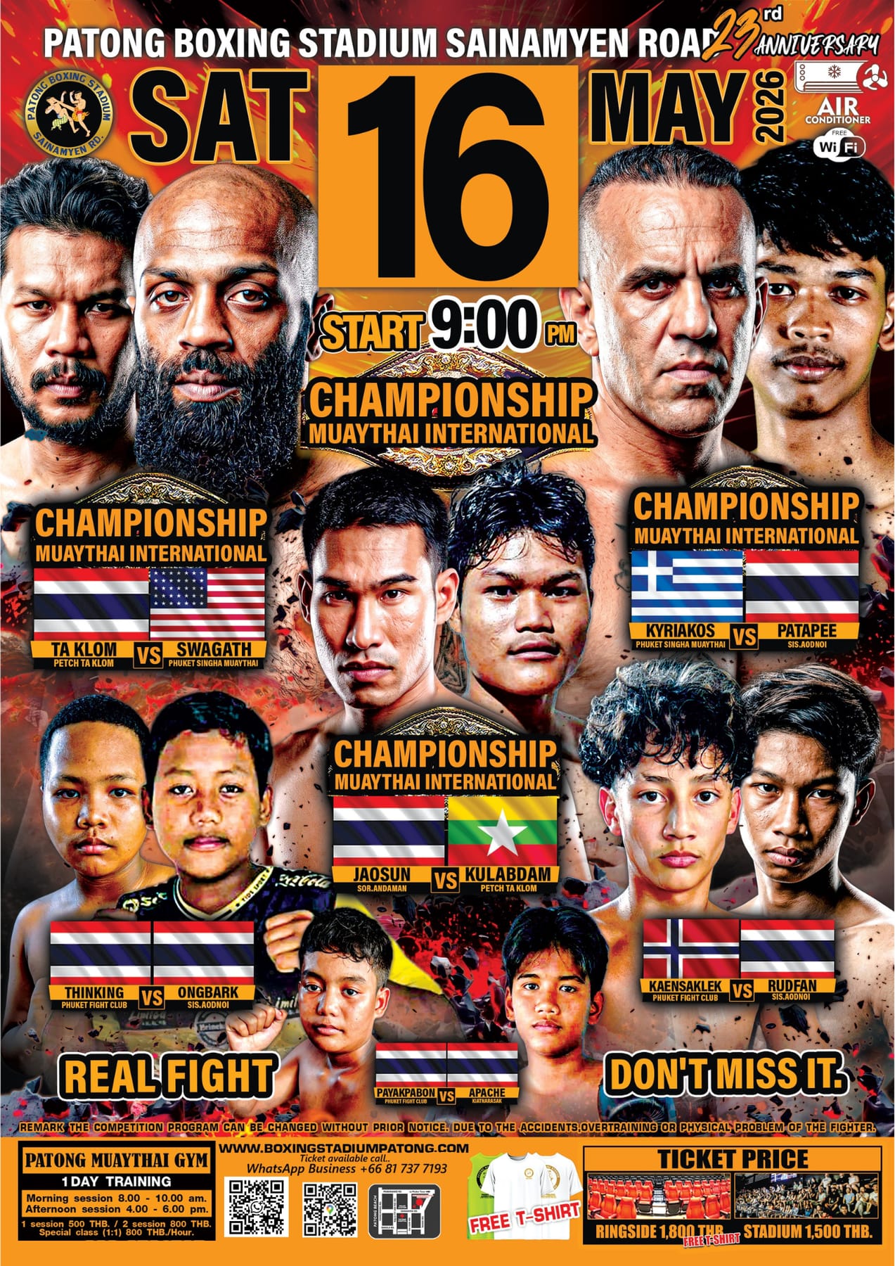 Patong Boxing Stadium 16 MAY 2026
