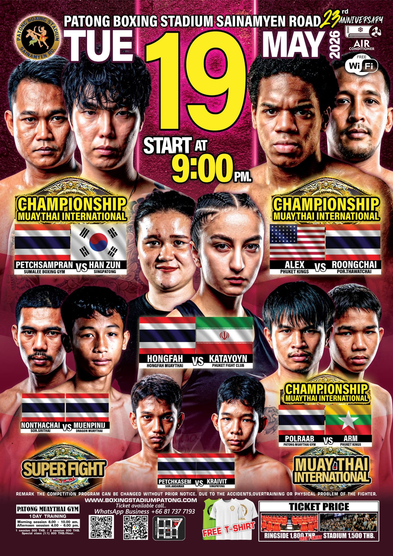 Patong Boxing Stadium 19 MAY 2026