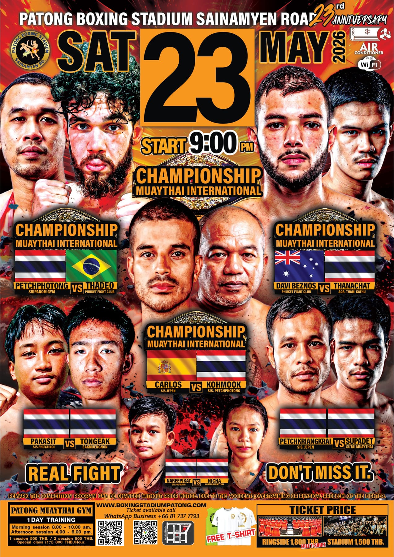 CHAMPIONSHIP MUAYTHAI INTERNATIONAL 23 MAY 2026