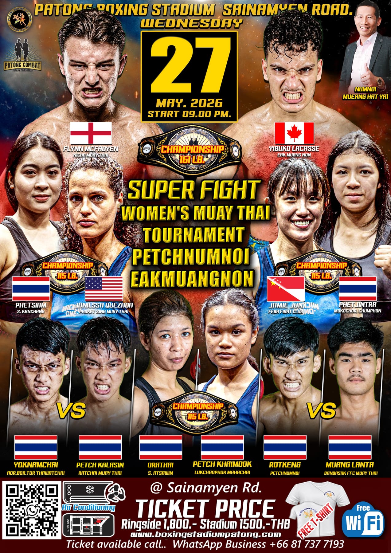 Patong Boxing Stadium Sainamyen Road 27 MAY 2026
