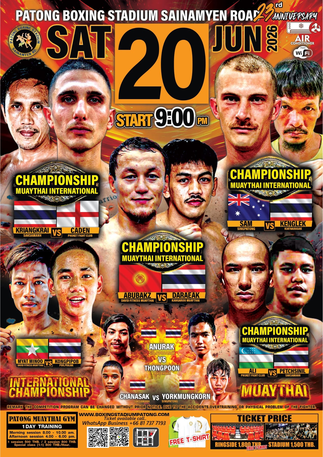 Patong Boxing Stadium 20 JUNE 2026