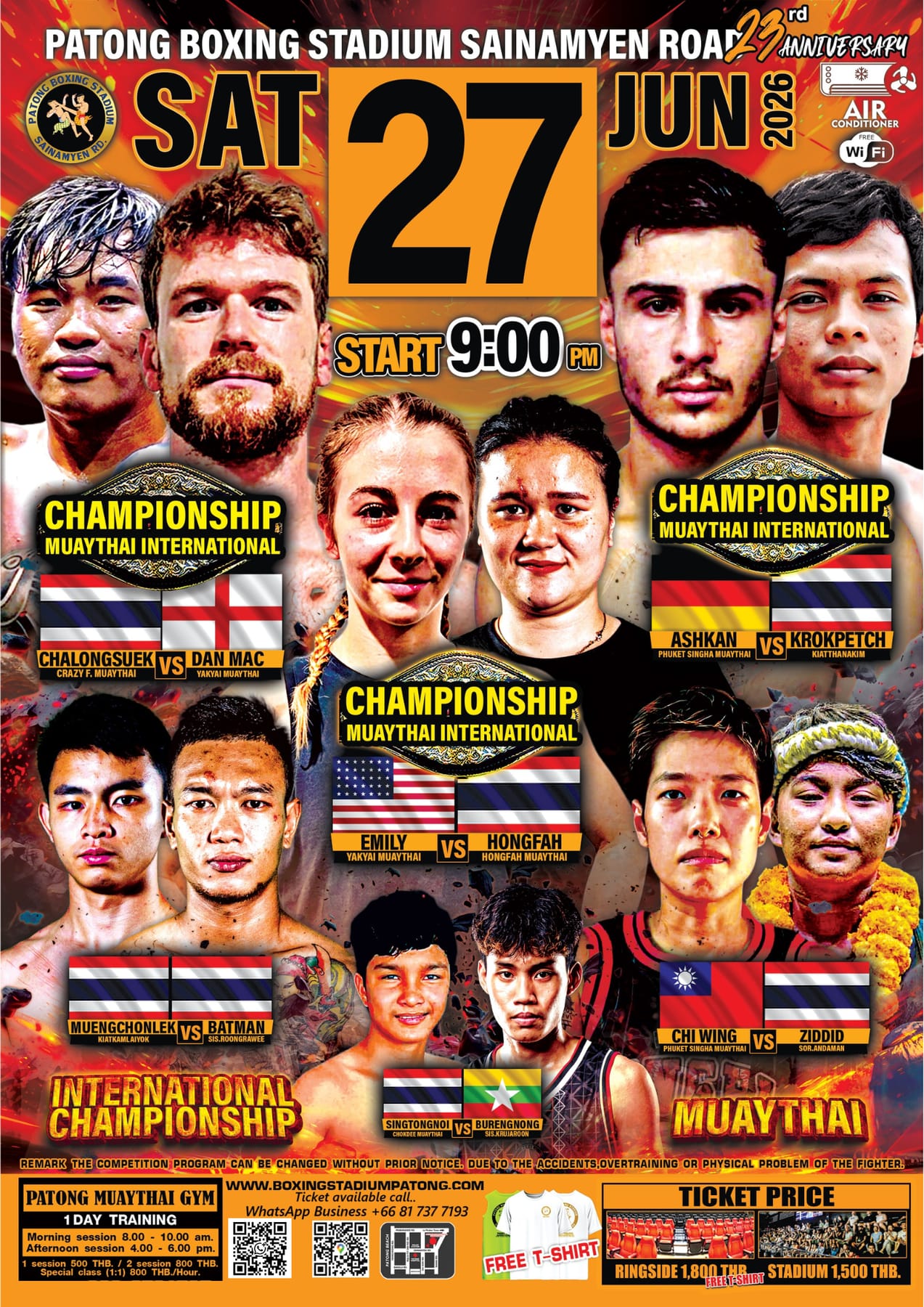 Patong Boxing Stadium 27 JUNE 2026