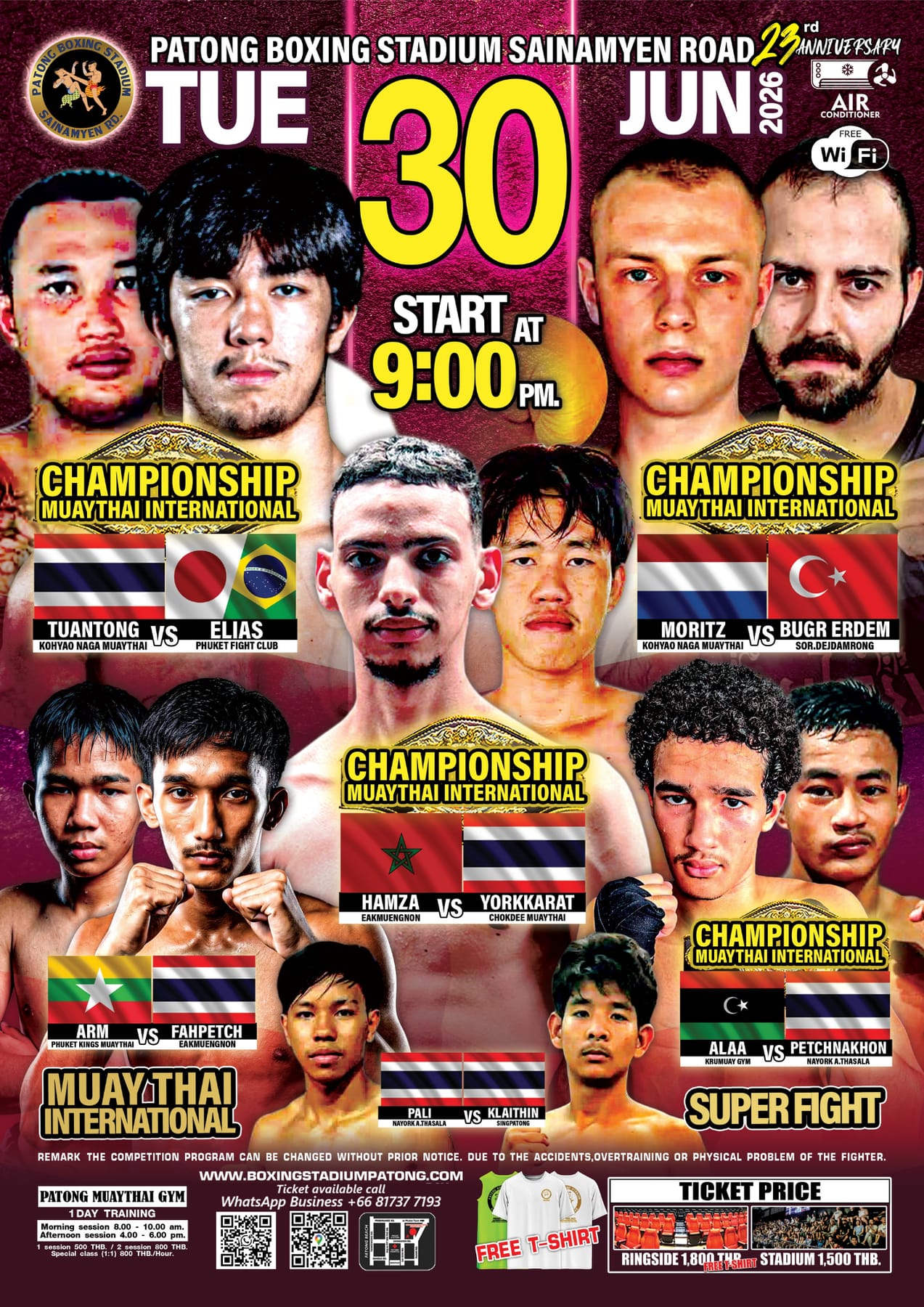 Patong Boxing Stadium 30 JUNE 2026