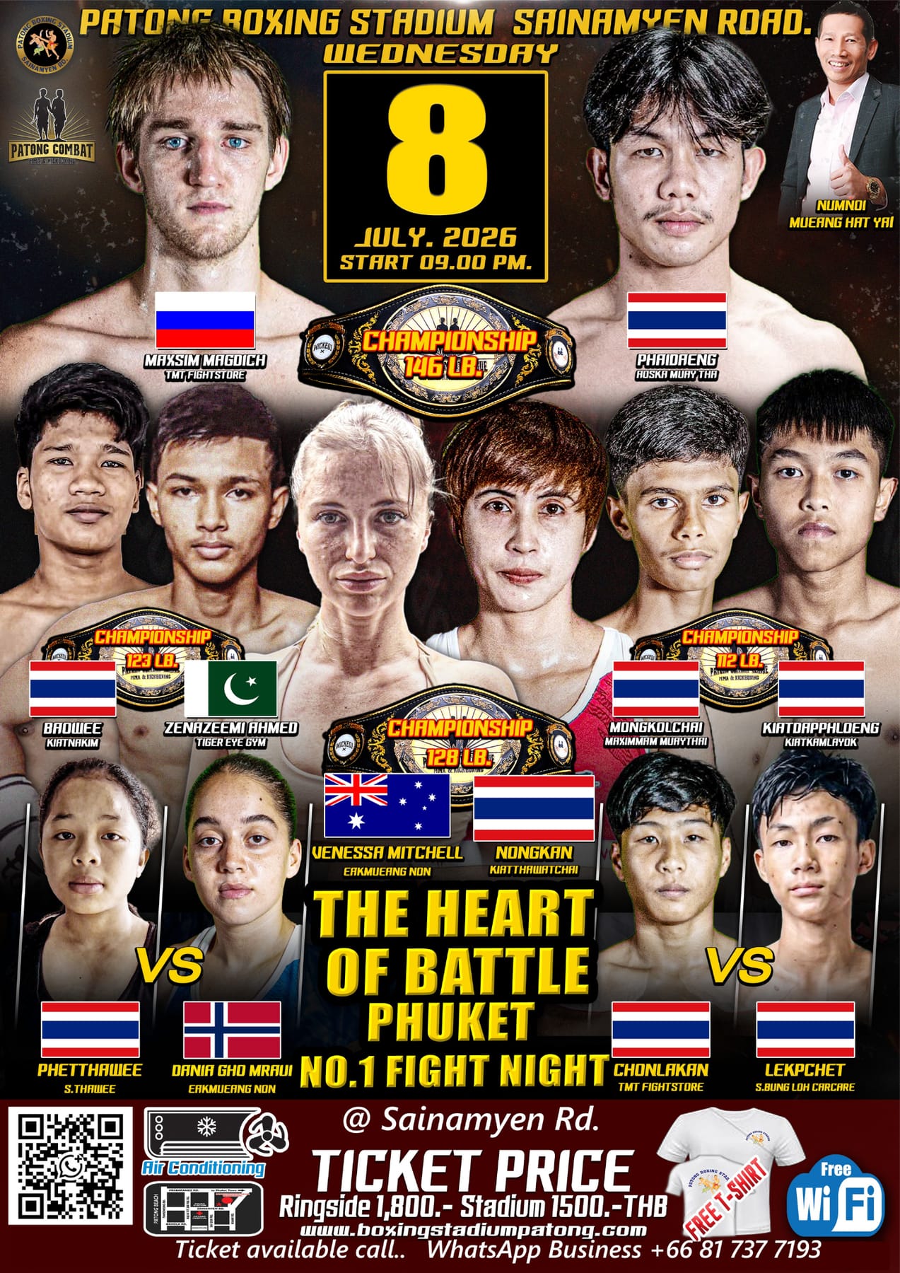 THE HEART OF BATTLE PHUKET NO.1 FIGHT NIGHT 8 JULY 2026