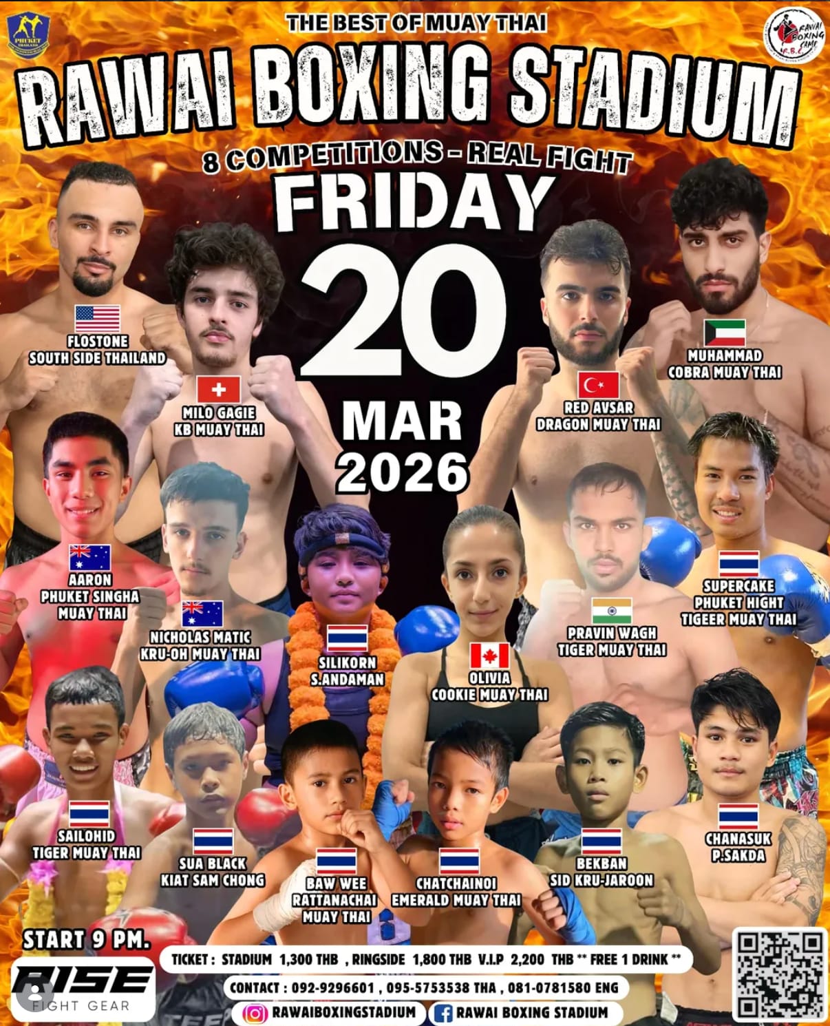 RAWAI BOXING STADIUM 20 MARCH 2026