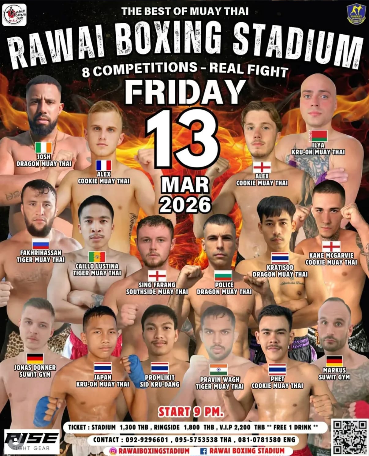 RAWAI BOXING STADIUM 13 MARCH 2026