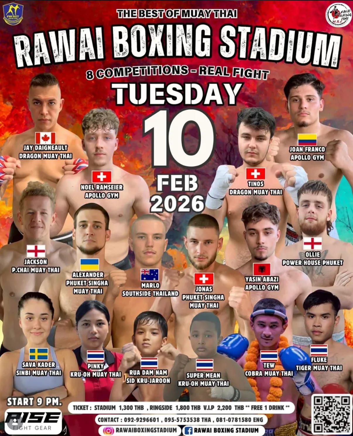 RAWAI BOXING STADIUM 10 FEBRUARY 2026