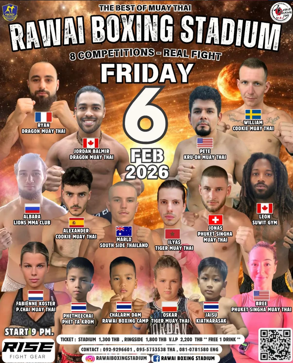 RAWAI BOXING STADIUM 6 FEBRUARY 2026