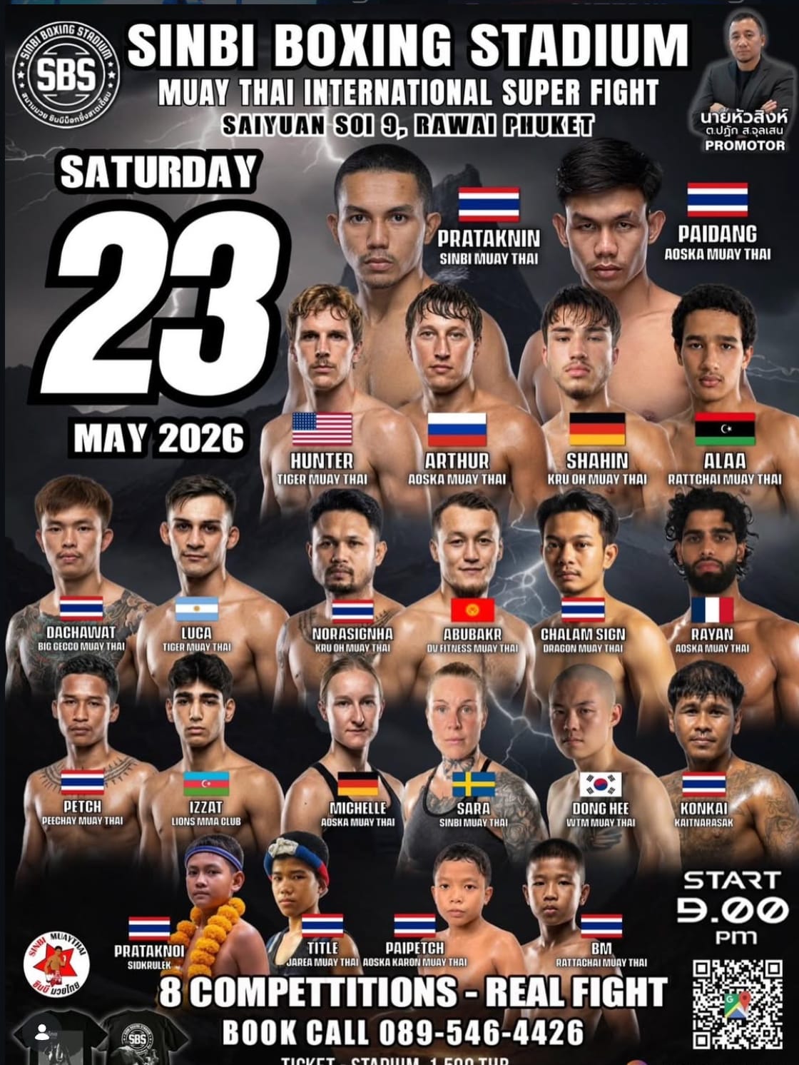 SINBI BOXING STADIUM MUAY THAI INTERNATIONAL SUPER FIGHT 23 MAY 2026