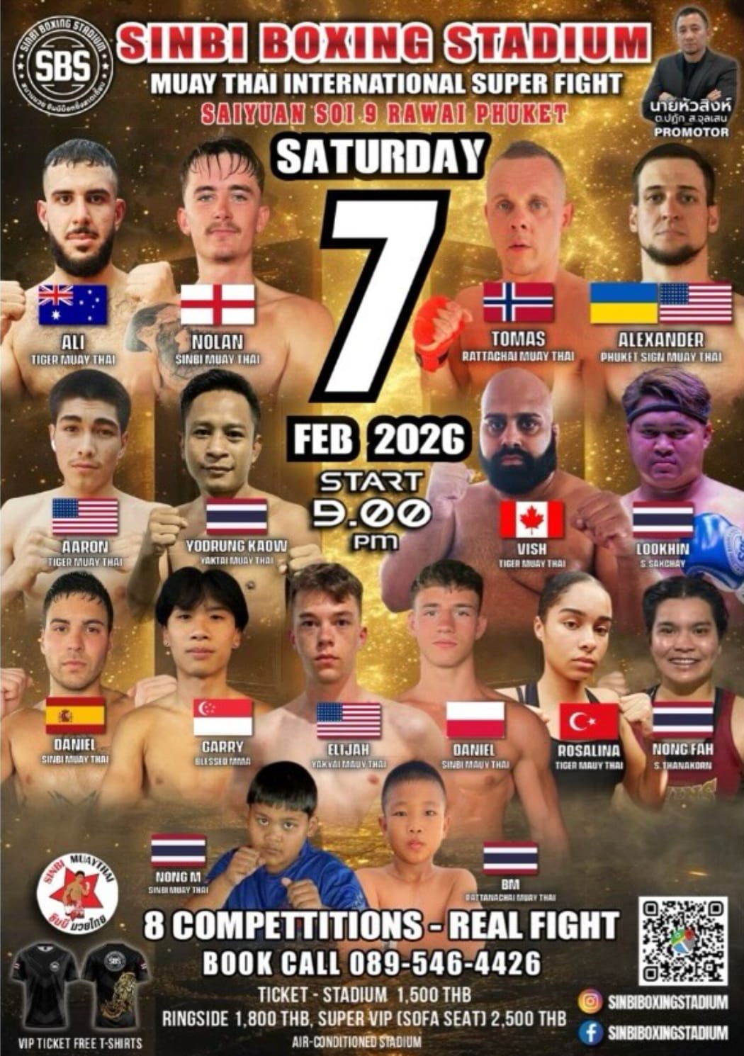 SINBI BOXING STADIUM MUAY THAI INTERNATIONAL SUPER FIGHT 7 FEBRUARY 2026