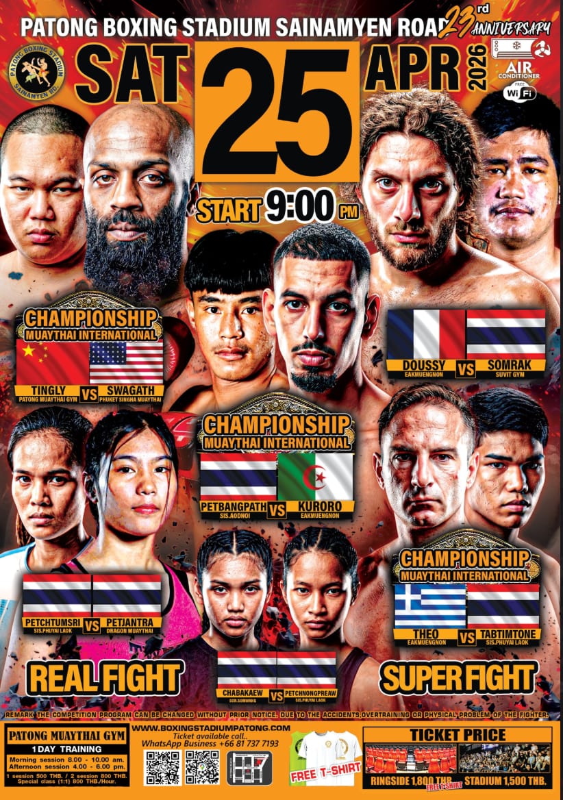 Patong Boxing Stadium 25 APRIL 2026