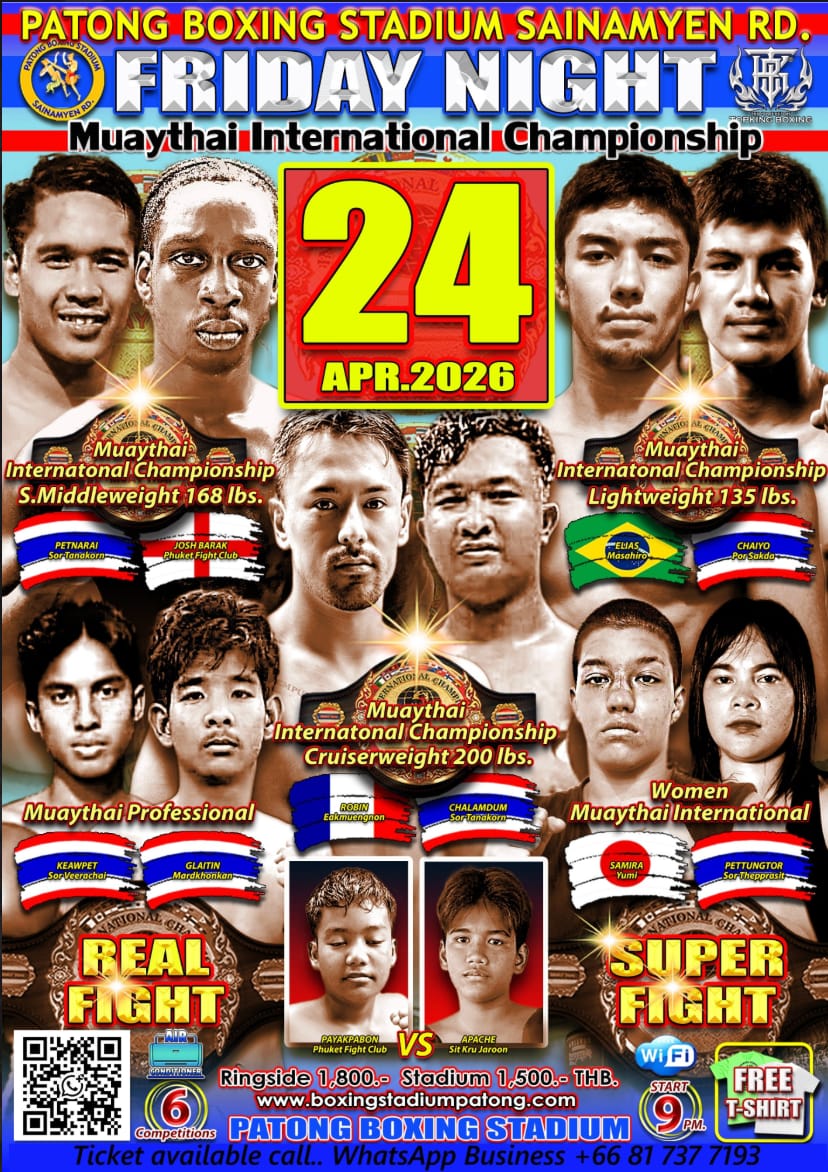 FRIDAY NIGHT Muaythai International Championship 24 APRIL 2026