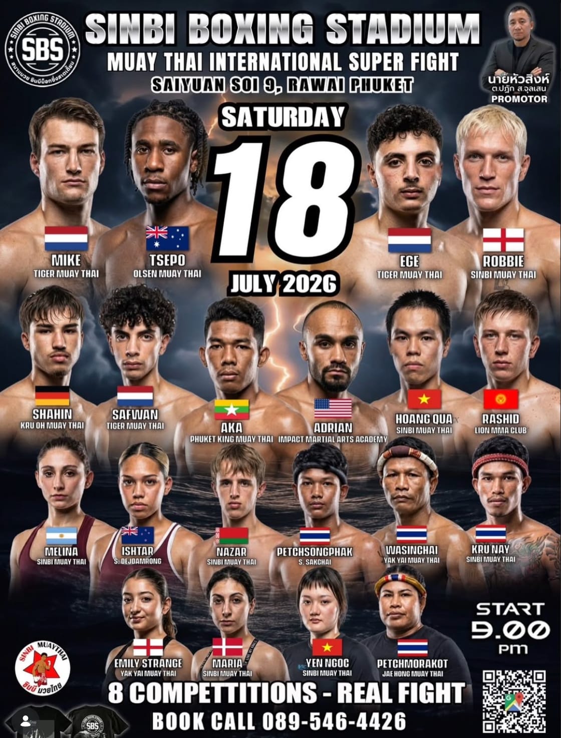 SINBI BOXING STADIUM MUAY THAI INTERNATIONAL SUPER FIGHT 18 JULY 2026