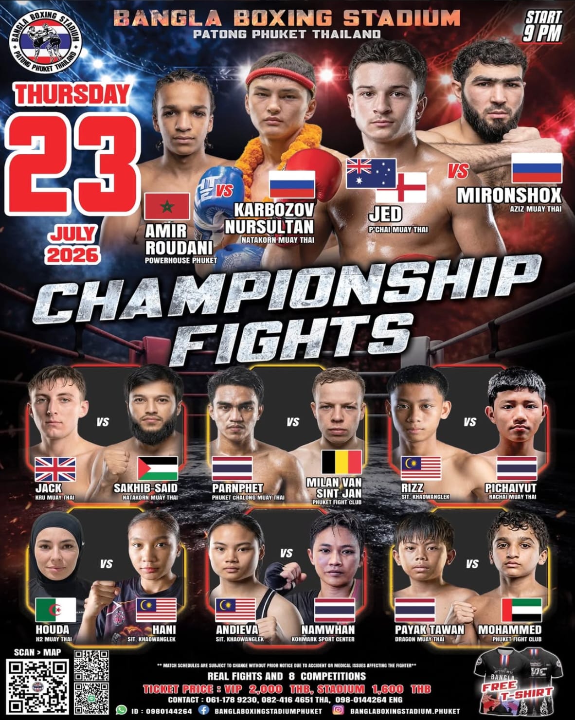 BANGLA STADIUM CHAMPIONSHIP FIGHTS 23 JULY 2026