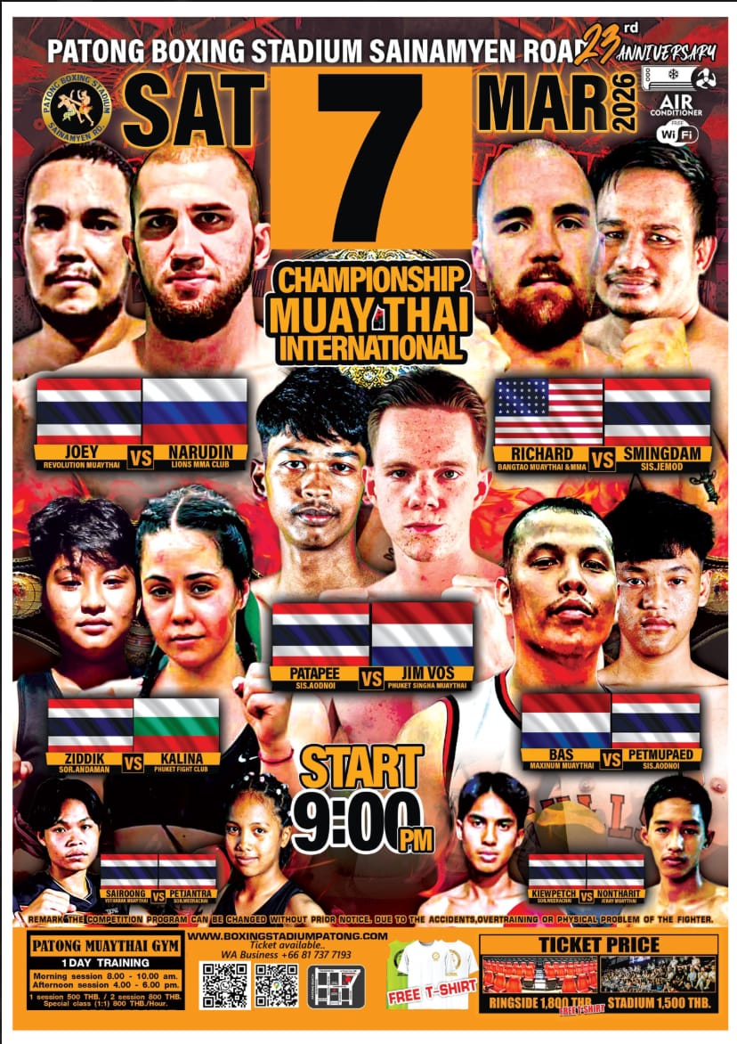 CHAMPIONSHIP MUAY THAI INTERNATIONAL 7 MARCH 2026