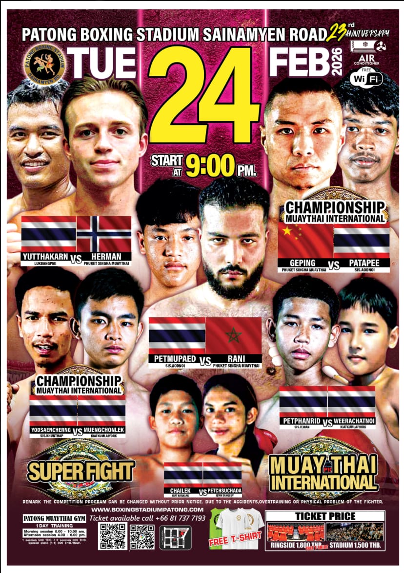 PATONG BOXING STADIUM 24 FEBRUARY 2026