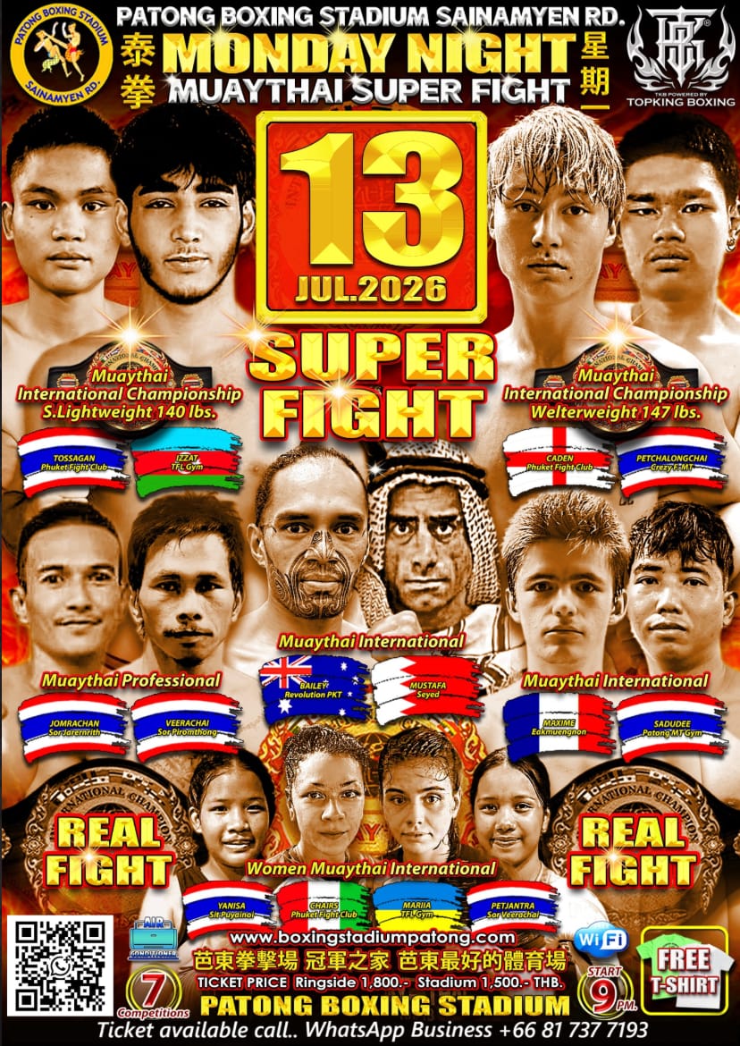 MUAYTHAI SUPER FIGHT 13 JULY 2026