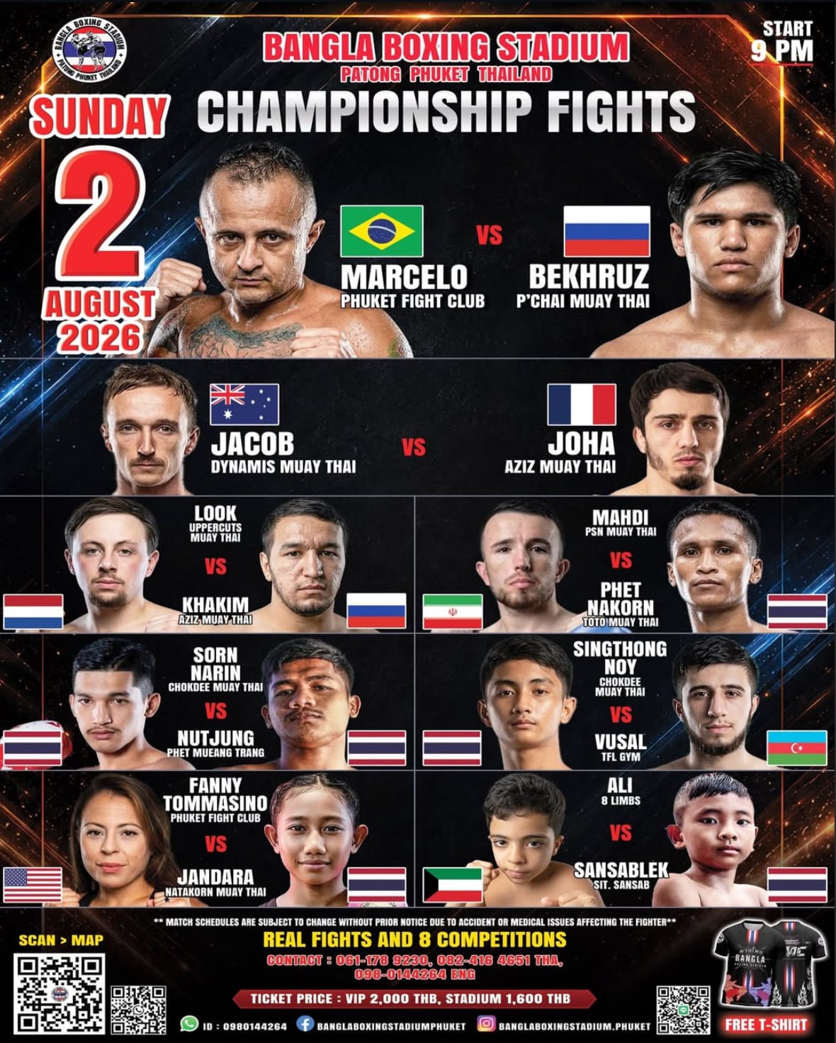 Championship Fights 2 AUGUST 2026