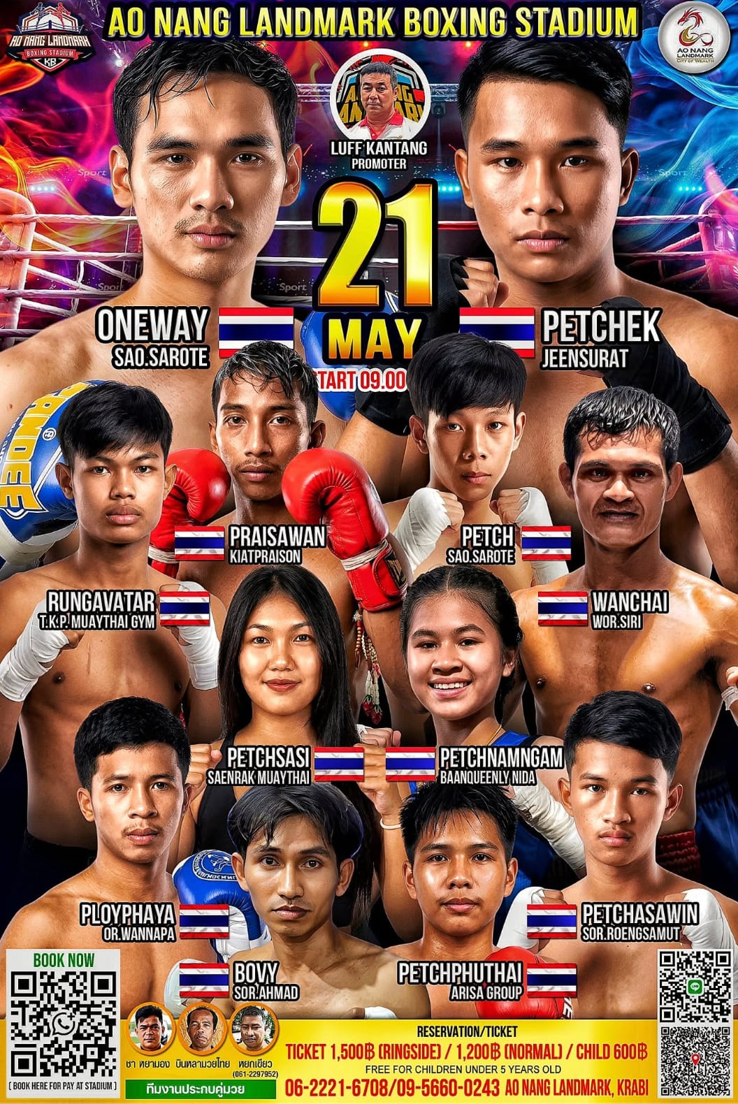 AO NANG LANDMARK BOXING STADIUM 21 MAY 2026 banner