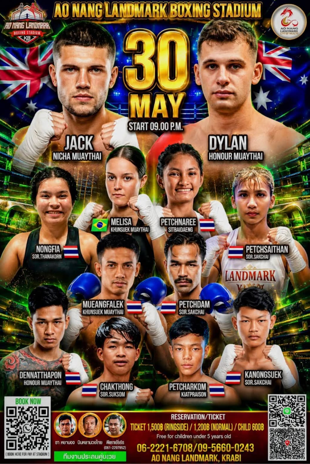 AO NANG LANDMARK BOXING STADIUM 30 MAY 2024