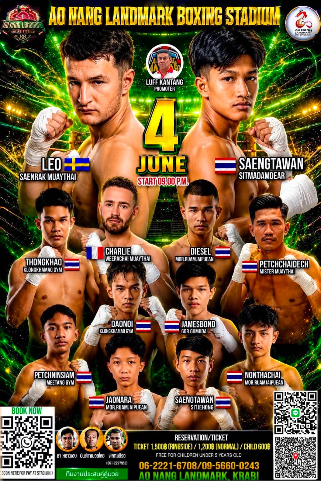 AO NANG LANDMARK BOXING STADIUM 4 JUNE 2024