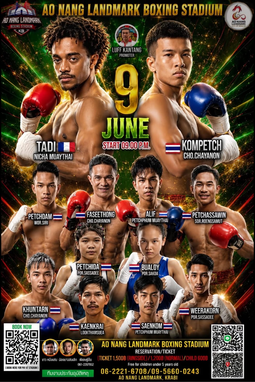 AO NANG LANDMARK BOXING STADIUM 9 JUNE 2026