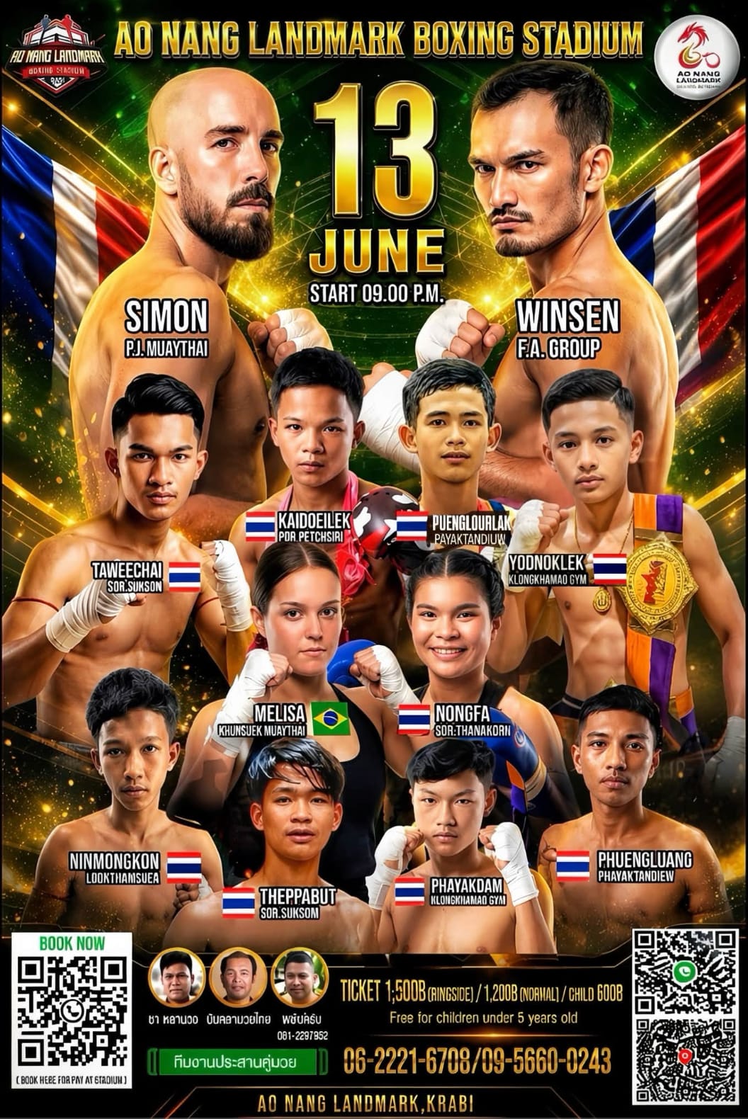 AO NANG LANDMARK BOXING STADIUM 13 JUNE 2026