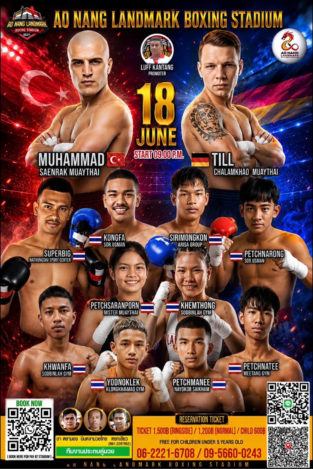 AO NANG LANDMARK BOXING STADIUM 18 JUNE 2026