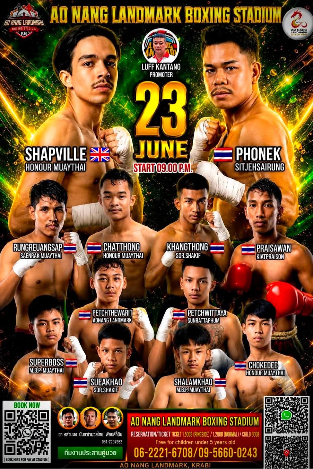 AO NANG LANDMARK BOXING STADIUM 23 JUNE 2026