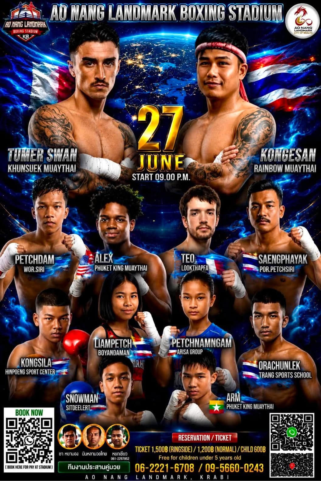 AO NANG LANDMARK BOXING STADIUM 27 JUNE 2026