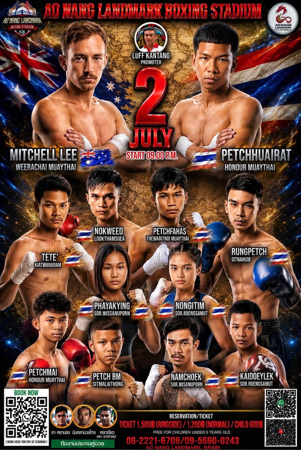 AO NANG LANDMARK BOXING STADIUM 2 JULY 2026