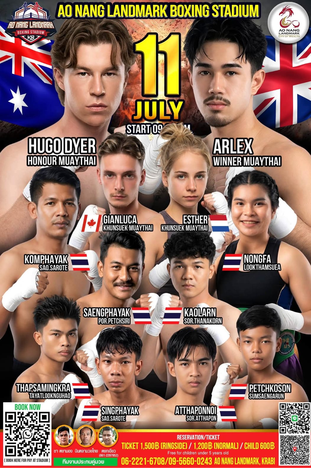 AO NANG LANDMARK BOXING STADIUM 11 JULY 2026