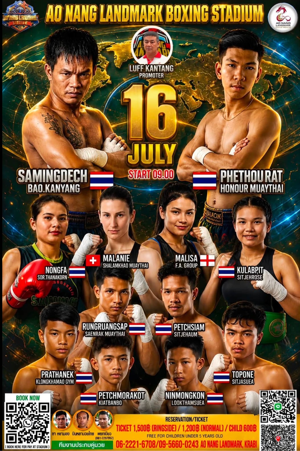 AO NANG LANDMARK BOXING STADIUM 16 JULY 2026