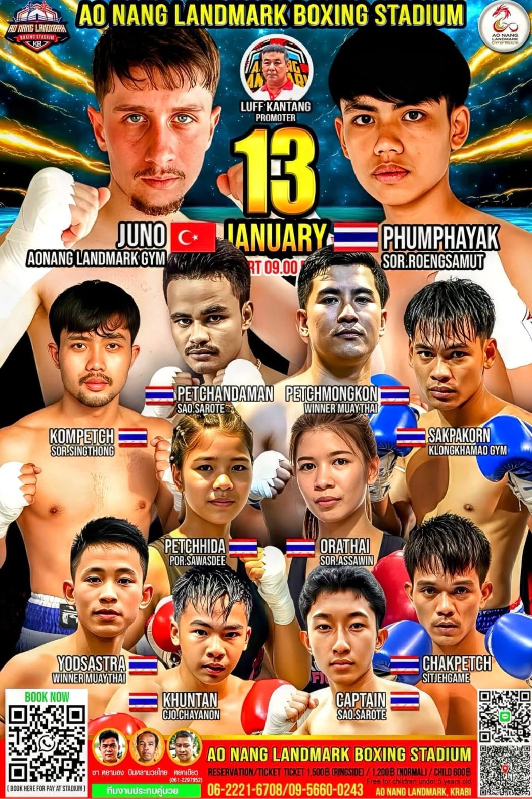 AO NANG LANDMARK BOXING STADIUM 13 JANUARY 2026