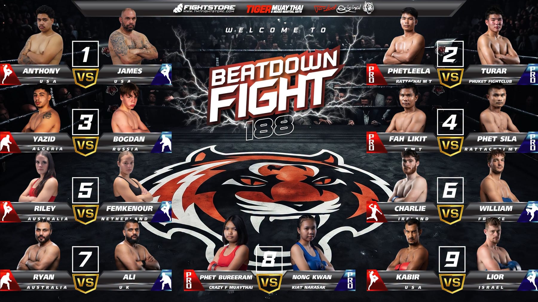 BEATDOWN MUAY THAI FIGHT 188 25 JULY 2026